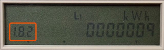 Stav elektroměru v nízkém tarifu je 9 kWh