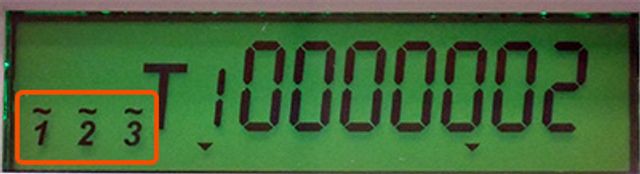 zobrazené hodnoty 1˜2˜3˜