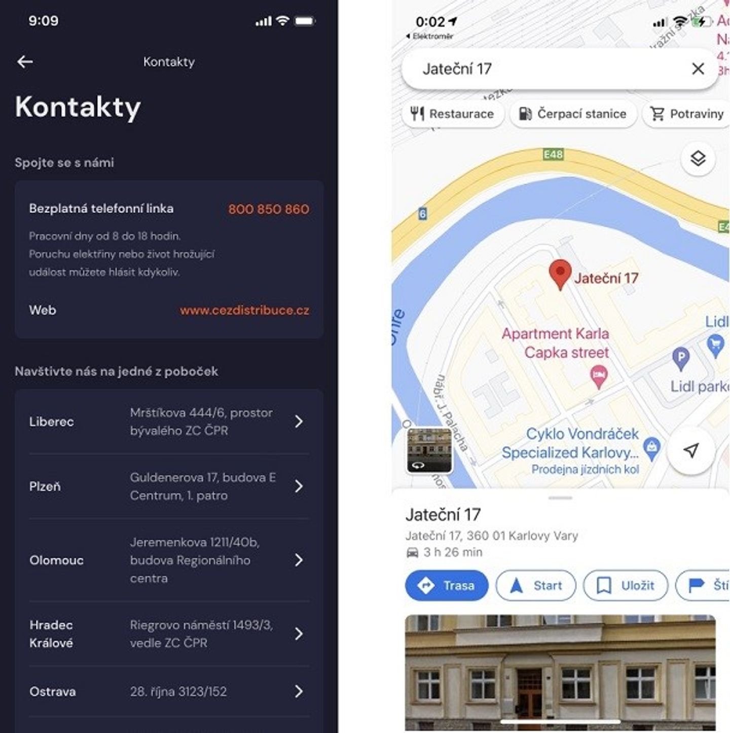 Důležité kontakty