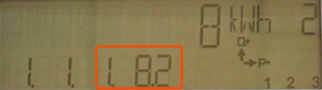 Stav elektroměru v nízkém tarifu je 8 kWh