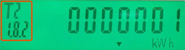 Stav elektroměru v nízkém tarifu je 1 kWh