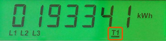 Stav elektroměru ve vysokém tarifu je 193 341 kWh