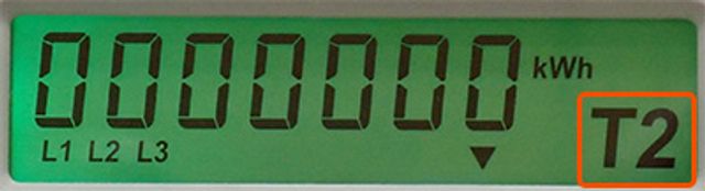 Stav elektroměru v nízkém tarifu je 0 kWh