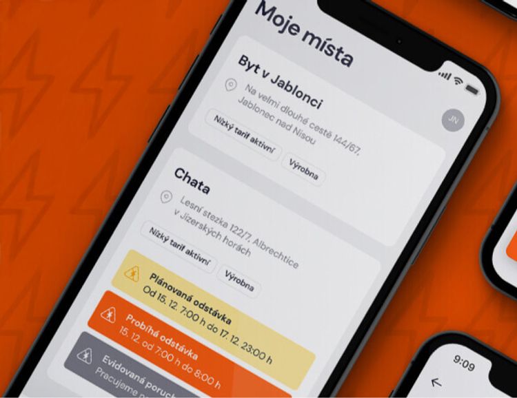 Mobilní aplikace Proud