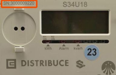 číslo elektroměru číslo elektroměru