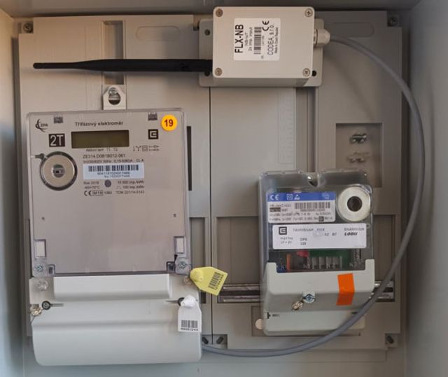 Ukázka zapojení rozhraní S0 pomocí radiového modulu Ukázka zapojení rozhraní S0 pomocí radiového modulu