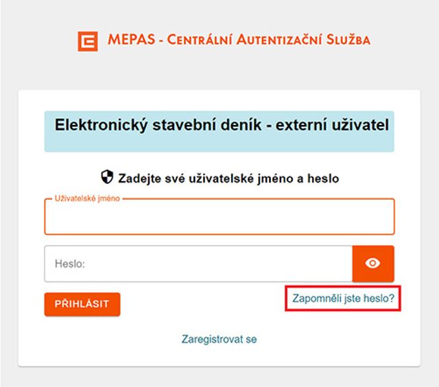 Přihlášení - krok č. 3 Přihlášení - krok č. 3