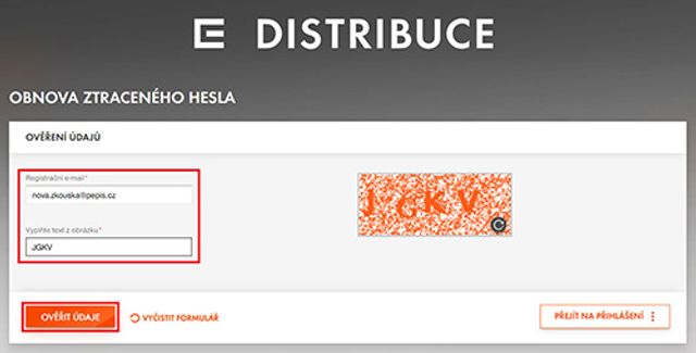 Přihlášení - krok č. 4 Přihlášení - krok č. 4