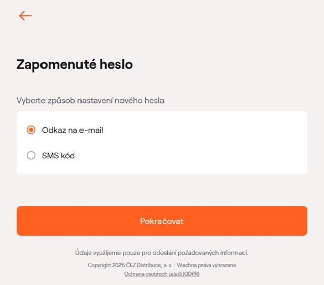 Přihlášení - krok č. 3