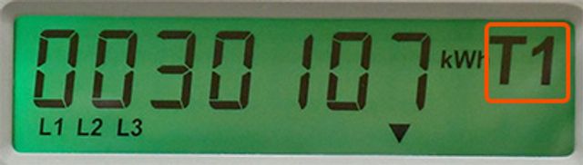 Stav elektroměru ve vysokém tarifu je 30 107 kWh