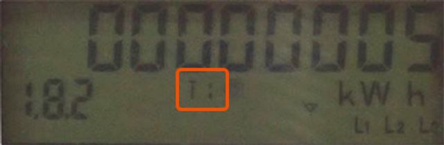 T1 = vysoký tarif T1 = vysoký tarif