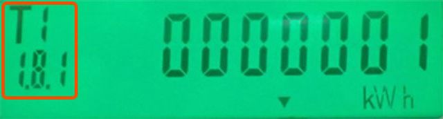 Stav elektroměru ve vysokém tarifu je 1 kWh Stav elektroměru ve vysokém tarifu je 1 kWh